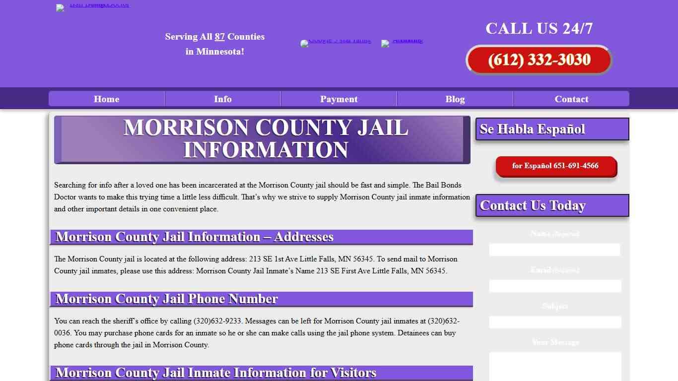 Morrison County Jail Information Up To Date Jail Information